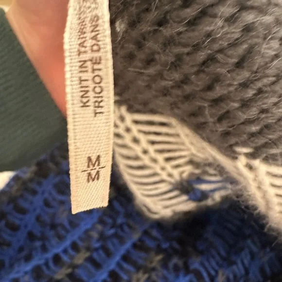 Free People Oversized Frosted Fair Isle Cardigan Jacket - Picture 9 of 10